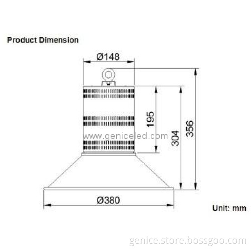 AC100-240V Lifud LED driver Samsung SMD chip 30W high bay lighting